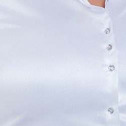 camisa cetim branca cristal aurea tecido